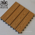 Teak yellow parquet wood floor